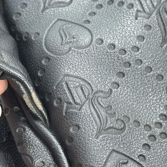 (E4) Juicy Couture Black Backpack with Gold Accents - Picture 16 of 16